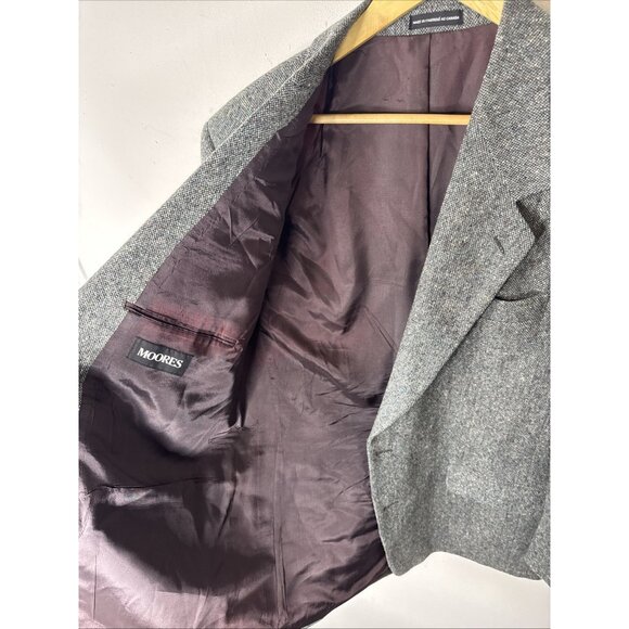 Magee Donegal Tweed Blazer 42R Men’s Gray Green Wool Sport Coat Ireland - Picture 9 of 10